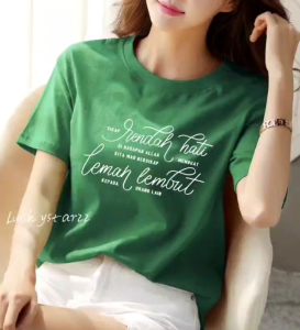 KAOS ATASAN SIKAP RENDAH HATI COMBED PREMIUM WANITA