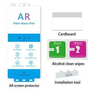 2-Pack AR Screen Protector for Samsung Galaxy S25 Ultra S24 Ultra S23 S22 Plus Anti-Reflection Ultra HD Clear AR Film Not Glass