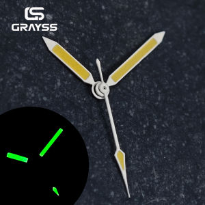 FATHOS Vintage นาฬิกามือสีขาวสีเหลือง NH35 NH36 NH37 NH38 NH39 NH70 NH72 สีเขียว Lume DIY Sharp Arrow Pointer
