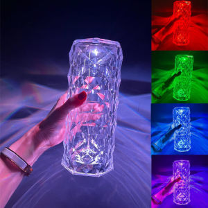 Đèn pha lê cảm biến 16 màu có remote điều chỉnh được độ sáng T27 TMC Store - Trang trí phòng sang trọng