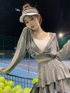 Early Autumn Hot Peppery Girl High Waist Long Sleeve Hoodie Short Skirt Two Piece Set Fashion Casual Sportswear Women