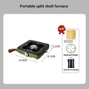 lohascamping Desktop Gas Stove Portable Propane Butane Furnace 3200W Camping Burner Picnic Tea Cooking Stove Card Stove