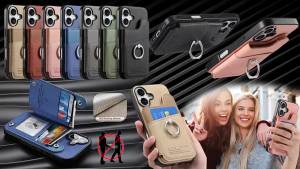 szhaiyu | Ring Phone Case for Samsung Galaxy S26 Ultra S25 S24 S23 S22 Plus A57 A17 A37 A56 A36 A26 Leather RFID Wallet Holder Card Cover