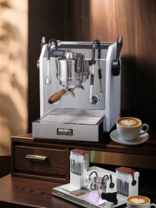 Milesto | Máy Pha Cà Phê Espresso Bán Tự Động Bơm Xoay Pre-infusion Nồi Đồng Kép Cho Gia Đình