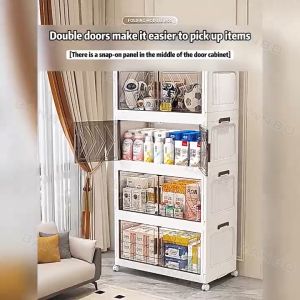 6-Layers Flip Top Storage Box: A Space-Saving Solution for Your Kitchen & Closet