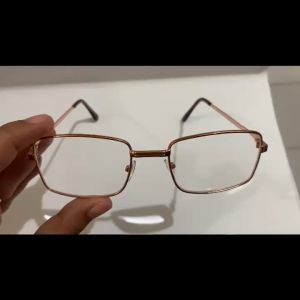 Kacamata Baca Pria dan Wanita Stainless Steel Kacamata Lensa Plus Rabun Dekat +1.00 sampai +3.00 Kacamata Full Plus Frame Gold