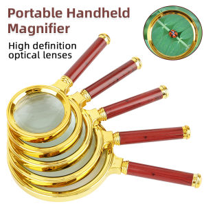 10x/8x/7x/6x/5x Handheld Reading Magnifier High Definition Optical Lenses Magnifying Glass for Reading Book/Newspaper