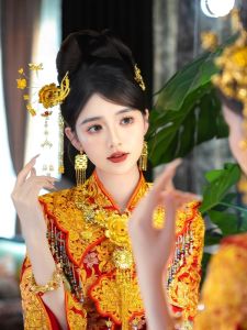 Wedding Bride Headwear Chinese Tassel Morning Robe Hair Accessories Wedding Ceremony Decorations Elegant Fashionable Set