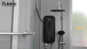 [SG Seller]Rubine RWH-3388  White/Black Edition Instant Heater With DC Booster Pump & Rain Shower