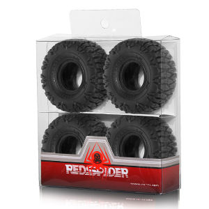 1.0 Crawler Tires (4pcs) 1.0 Rubber Mud Tires OD60 * 22mm for 1/18 1/24 RC Crawler TRX4M Axial SCX24 FMS FCX18 FMS FCX24 Tires