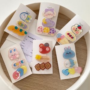 Kẹp tóc mái họa tiết thú dễ thương - bộ 03 kẹp