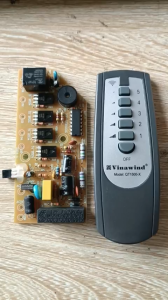 Bộ mạch quạt trần Vinawind 5 cánh QT-1500X đời mới thay cho quạt trần đời cũ tay khiển trắng