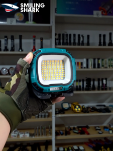 Smiling Shark GZ0892 Work Light Portable Magnet COB 5000LM Job Site Lighting Rechargeable Camping Light Waterproof Worklight for Night Working Car Repairing