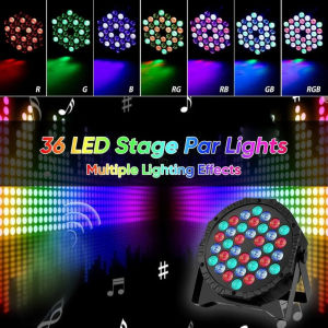 Cross-border Remote Control 18 - LED / 36 - LED Ultra - thin RGB Color - changing Par Lights KTV & Bar Flash Lights Colorful S