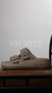 Marco Pony รองเท้าแตะผู้หญิง ดำ รองเท้าแฟชั่น กันลื่น พื้นนุ่ม น้ำหนักเบา MH9035