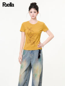 puella | Slimming Round Neck Floral Printed Tee