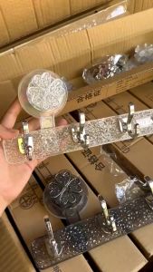 Móc treo hút chân không chịu lực chất liệu nhựa vân sóng siêu bền trang trí decor nhà cửa