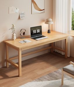 ZHUOHE | Long Solid Wood Study Table Modern Minimalist Home Desk
