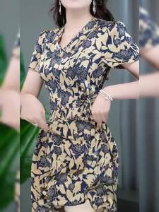 MAIMEI | Slim Fit Beautiful V-neck Summer Dress