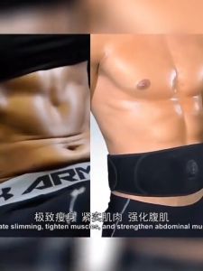 Smart EMS Abdominal Slimming Belt Electric Muscle Stimulator Waist Trainer Fitness Weight Loss Fat Burn Body Shaper For Men Women USB Rechargeable