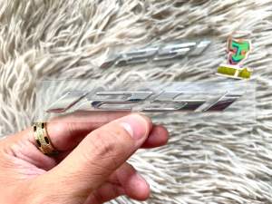 Tem số 125i Bạc số nổi hàng gia công cao cấp sáng bóng (giá 1 cặp)