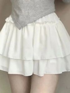 Váy Dài Đến Giữa Bắp Chân Xếp Nếp Cạp Cao Cho Nữ Mùa Xuân 2025 Váy Xếp Nếp Cỡ Lớn Phong Cách Đa Năng Bằng Chất Liệu Khác