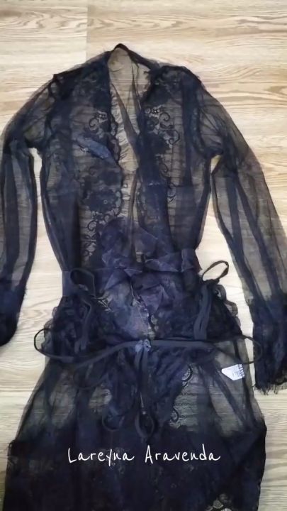 Sexy Lingerie + Set Bra Model Kimono Charming Lace Transparant Romantis LG116