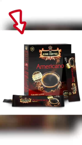 Cà phê hòa tan cao cấp Americano KING COFFEE - Hộp 15 gói x 1g