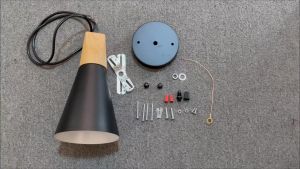 Pendant Light Modern Nordic Metal Drop Light Industrial Hanging Light Fixture Wood Macaron Pendant Lamp for Kitchen Island Dining Room Bar Hallway