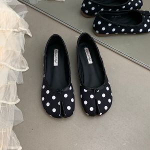 Internal Heel Platform Dots Bow Ladies Shoes