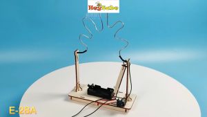 【STEM TOY】DIY STEM toy wooden puzzle student learning science technology physics Solar power Electromagnetic Experiment material kit . HEYBABE.