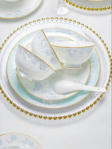 mornenjoy | New Luxury Home Use High-Temperature Bone China Tableware Set