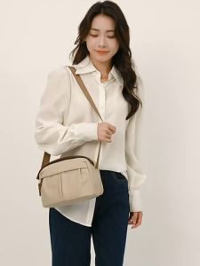 SmallAnt Tas selempang wanita tas kecil modis tas bahu serbaguna dan personal tas bantal sederhana warna solid untuk bepergian