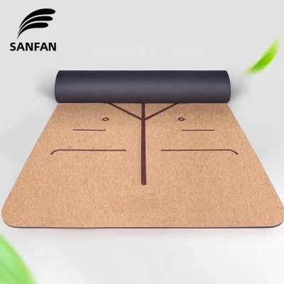 SHANNAIER | Cork Anti-slip Raw Wood Yoga Mat 183*66*0.4cm