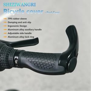 SHIZIWANGRI | SHIZIWANGRI Tay Nắm Xe Đạp Leo Núi Chất Lượng Cao Bao Tay Lái Xe Đạp Đa Năng Có Còi Hợp Kim Nhôm - Tay Nắm Cao Su Dành Cho Phụ Kiện Xe Đạp