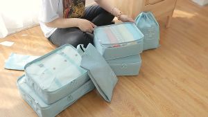 7-in-1 travel storage bag Clothing storage set Waterproof duffel bag Shoe storage bag 7-piece set