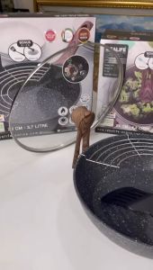 Idealife Deep Frypan Cookware - Panci Penggorengan Anti Lengket Dengan Rak Pengering Minyak