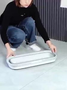 ถังน้ำมีล้อลาก ประมาณ 17.5 นิ้ว ถังน้ำสำหรับไม้ถูพื้น ถังน้ำพับได้ เก็บง่าย กะละมังอาบ กะละมังซักผ้าพับได้