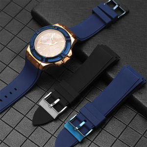 45MM Silicone Watch Strap Suitable For GUESS W0247G3 W0040G3 W0040G7 Mens Sport Waterproof Watch Band 22mm Rubber Bracelet
