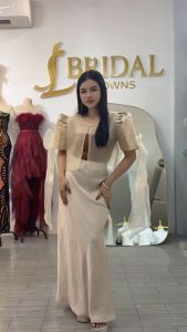Elegant Filipiniana Bolero Top - Ribbon Design