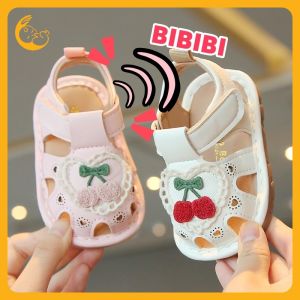 Kisss Baby รองเท้าเด็กผู้หญิง รองเท้าเด็กมีเสียง รองเท้าเด็กวัยหัดเดิน Toddler shoes ระบายอากาศ มีกันลื่น พื้นนุ่ม รองเท้าหัดเดินมีเสียง รองเท้าเด็กผญ 16-20 size