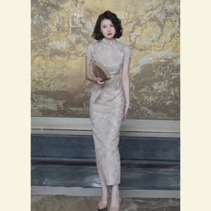 SHANGSHA | New Chinese Style Modified Qipao Dress Slim Waist
