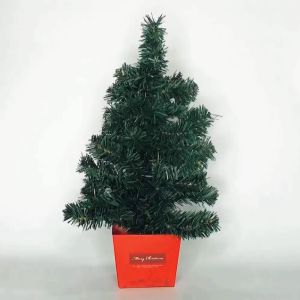 Mini Christmas Tree With Light Small Pendant Jingle Bell Table Star Top Festive Party Supplies