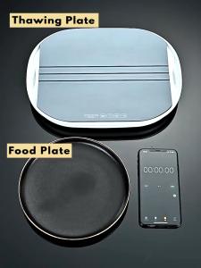 Kitchen Quick Thaw Machine Food Grade Aluminum Meat Steak Defroster Defrosting Tray Box Ice Melting Kitchen