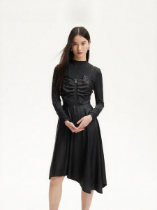 Vero Moda | Đầm Dây Phối Lớp Xếp Li Mới Thu