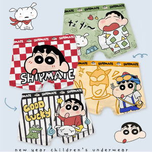 Childrens Cotton Underwear Boys Boxer Shorts Breathable Moisture Wicking Cartoon Print Home Wear Comfortable Briefs