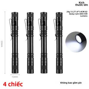 XIWANGFIRE | Đèn LED Cầm Tay Mini Cầm Tay Có Độ Sáng Cao Đèn Pin Bỏ Túi Dùng Cho Cắm Trại Ngoài Trời Khẩn Cấp Cầm Tay Chống Nước Với Thân Bằng Hợp Kim Nhôm