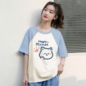 Áo Thun Tay Ngắn Nữ Mùa Hè Thiết Kế Dopaamine Phong Cách Cá Tính Dễ Thương Ngọt Ngào Nghệ Thuật Sinh Viên Áo Thun Cotton Thường Ngày