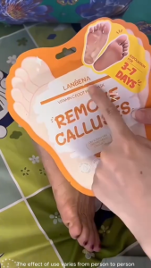 LANBENA Lavender Foot Peel Mask Only Need One Pair Remove Dead Skin Thoroughly in 2-7 Days Foot Mask Peeling Cuticles Heel