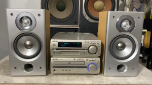 Bán bộ dàn nghe nhạc Sharp MD - X10 loa SD-K800 vip Bãi nhật về hát cực tốt chất âm sáng(2025)